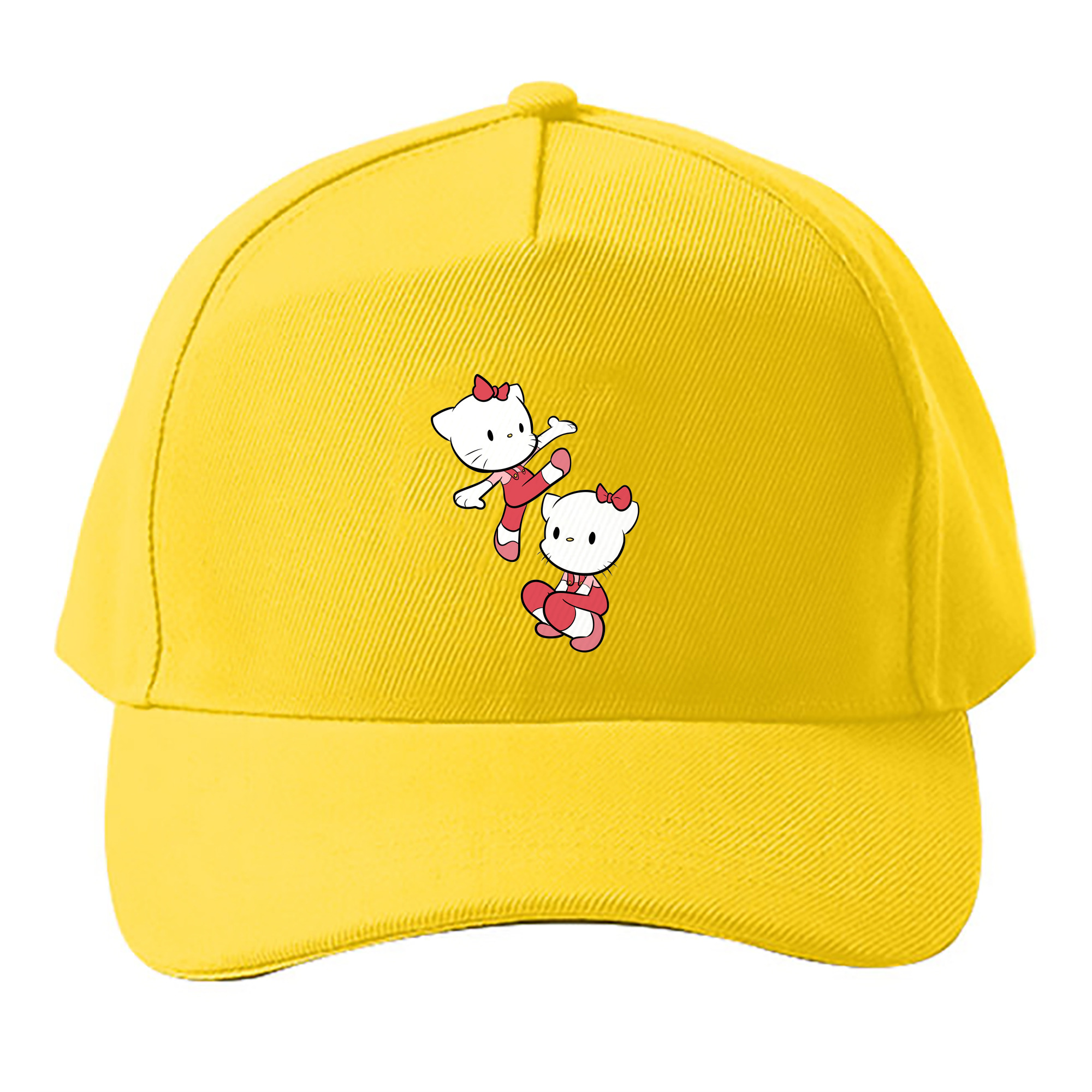 （画像用） Hello Kitty ハローキティ ベースボールキャップ 綿100％ 男女兼用 帽子 スポーツ